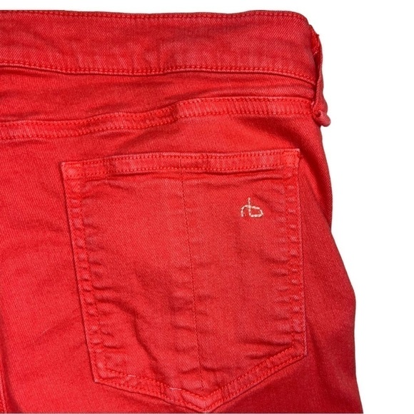 Rag & Bone Zipper Capri in Dark Coral - Picture 9 of 15